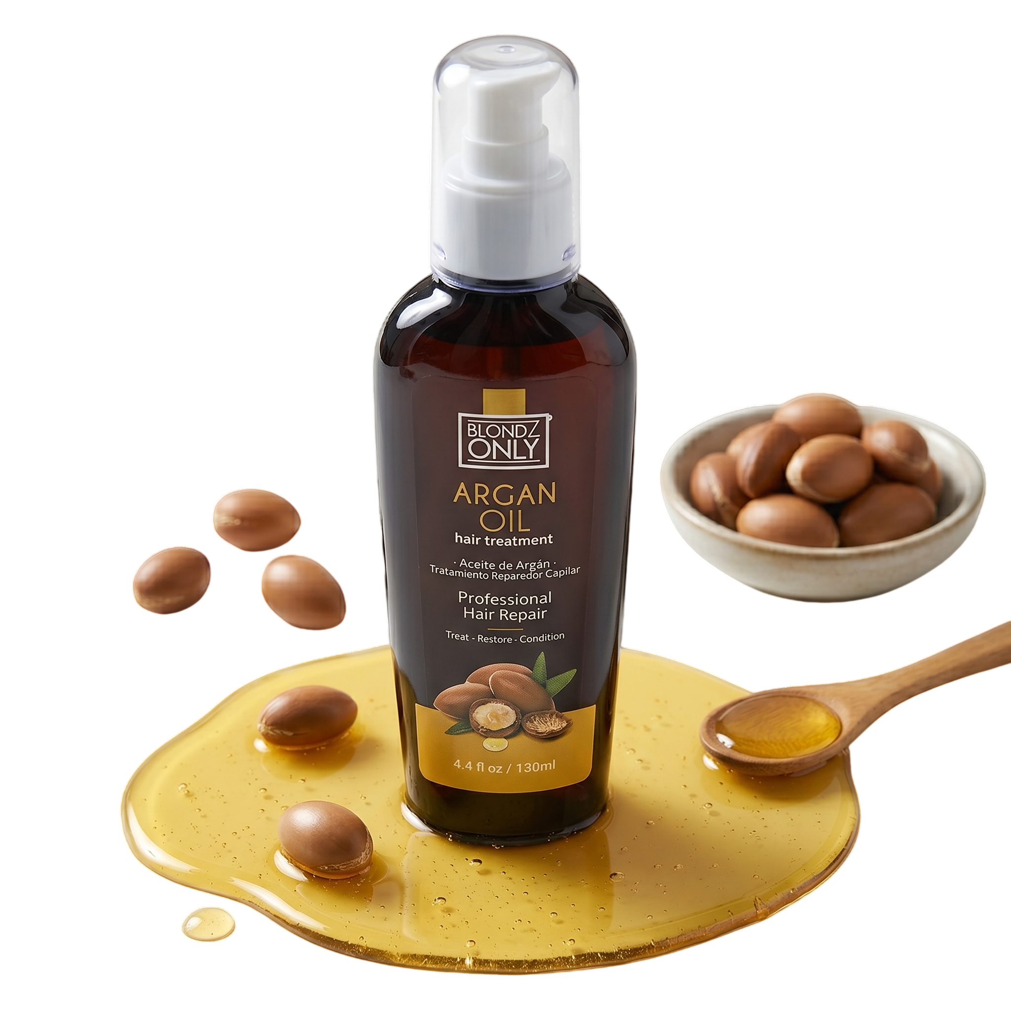 Blondz Only Kit x3 Blondz Only Rubio Marfil 350 ml (Shampoo Blondz Only + Macarilla Blondz Only 350ml + Aceite de Argan) ENVÍO GRATIS