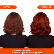 Cargar imagen en el visor de la galería, Antes y después Blondz Only Cobre Dorado de espaldas