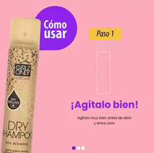 Cargar imagen en el visor de la galería, Girlz Only Shampoo Seco Blonde con Aceite de Argan 200 ML