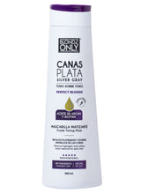 Cargar imagen en el visor de la galería, Blondz Only Mascarilla Matizante Canas Plata con Aceite de Argán 350 ML