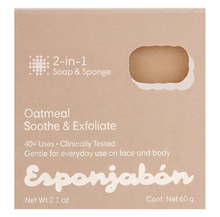 Cargar imagen en el visor de la galería, Esponjabon Avena Exfoliante 60gr