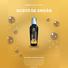 Cargar imagen en el visor de la galería, Beneficios clave del Aceite de Argán Blondz Only: tratamiento reparador capilar