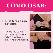 Cargar imagen en el visor de la galería, Cómo usar los cubre pezones de silicona