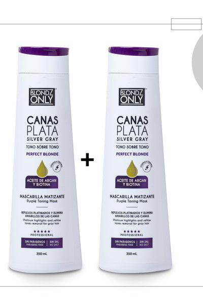Blondz Only Kit x2 Canas Plata 350 ml + ENVIO GRATIS
