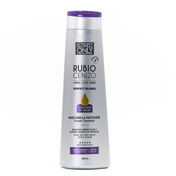 Blondz Only Mascarilla Matizante Rubio Cenizo con Aceite de Argán 350 ML