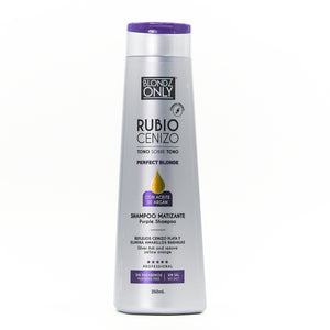 Blondz Only Shampoo Matizante Rubio Cenizo con Aceite de Argán 350 ML