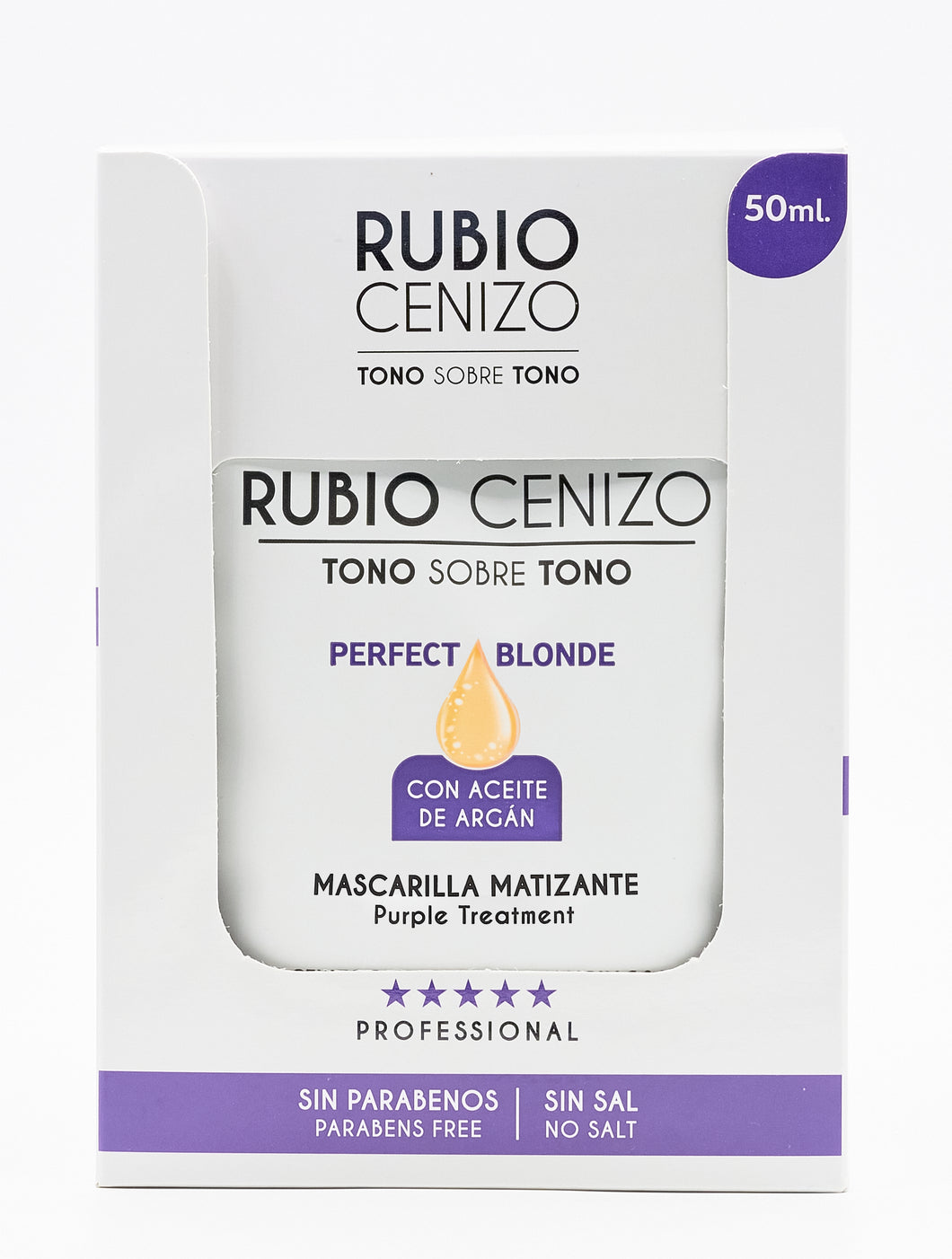 Blondz Only Mascarilla Matizante Rubio Cenizo con Aceite de Argán CAJA SACHET 12 UND