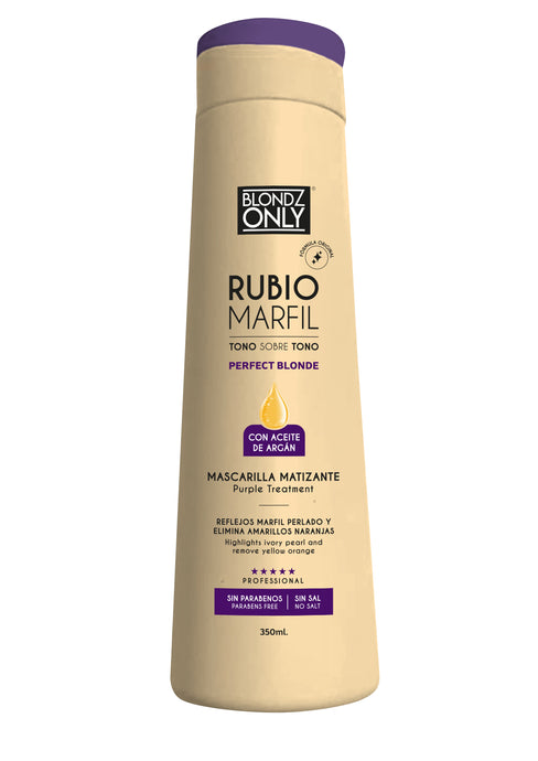 Blondz Only Mascarilla Matizante Rubio Marfil con Aceite de Argán 350 ML