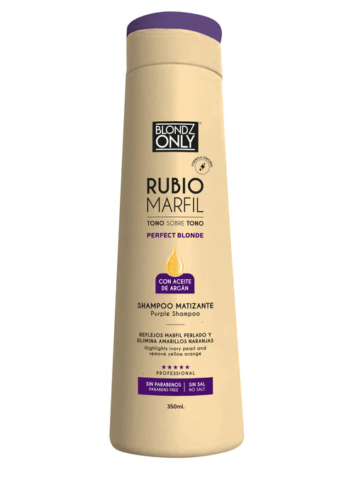 Blondz Only Shampoo Matizante Rubio Marfil con Aceite de Argán 350 ML